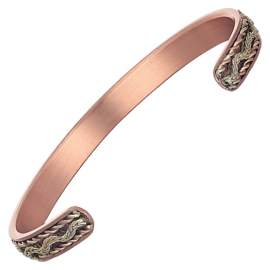 BRAIDED COPPER BRACELET WITH MAGNETS FLOW DESIGN BY ATOMIC29