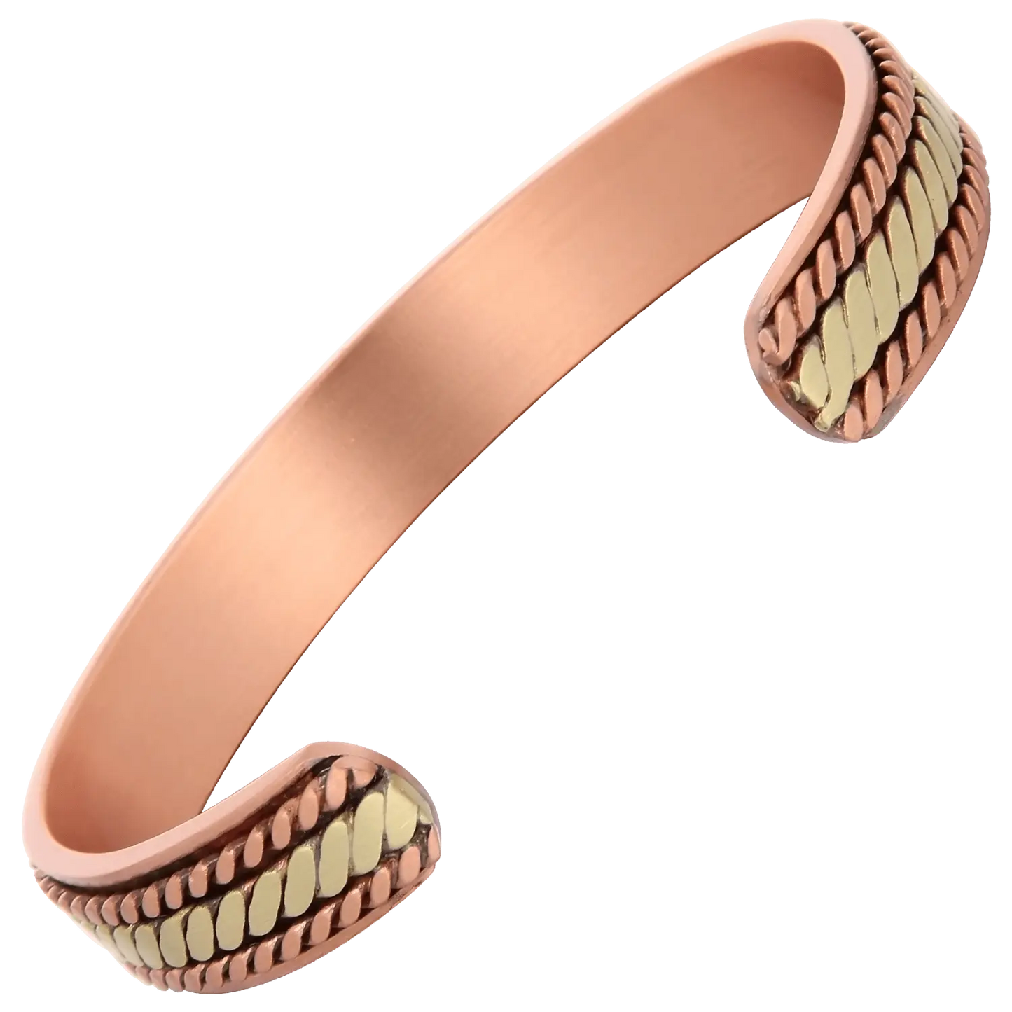 BRAIDED COPPER BRACELET WITH MAGNETS SPIRAL DESIGN BY ATOMIC29