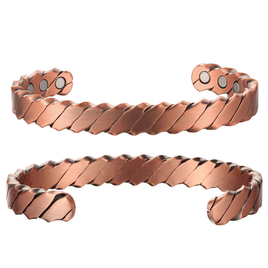 COPPER BRACELET WITH MAGNETS WAVE DESIGN BY ATOMIC29