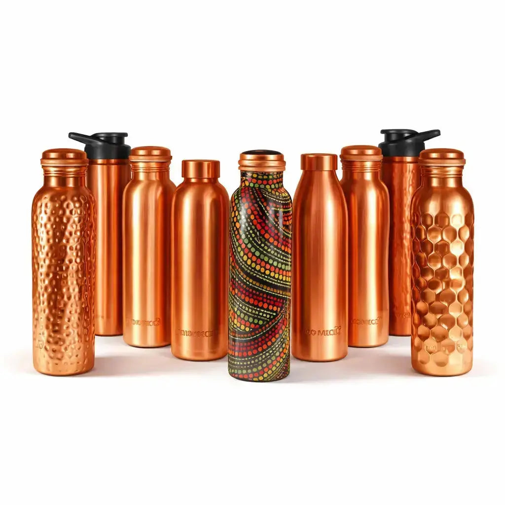 atomic29 pure copper water range displayed on white background