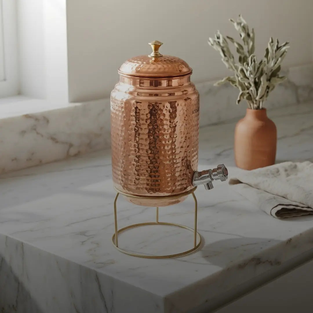collection image of copper container and glasses
