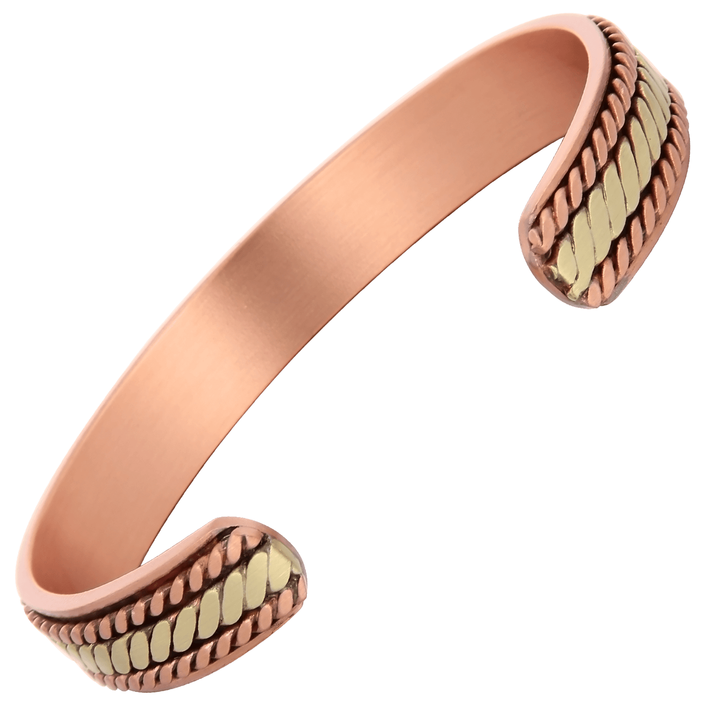 BRAIDED COPPER BRACELET WITH MAGNETS SPIRAL DESIGN BY ATOMIC29