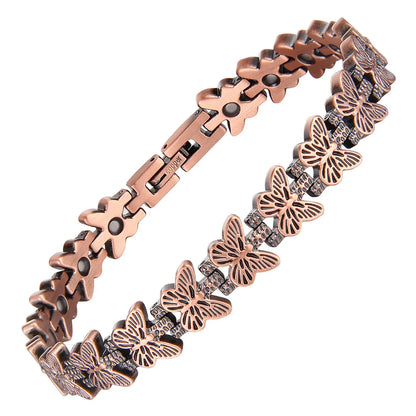 FLEXI COPPER BRACELET WITH MAGNETS BUTTERFLY DESIGN BY ATOMIC29