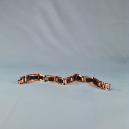 FLEXI COPPER BRACELET WITH MAGNETS CARBON FIBRE INLAY DESIGN BY ATOMIC29