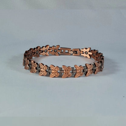 butterfly copper flexi bracelet