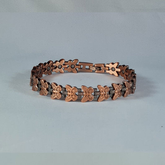 butterfly copper flexi bracelet