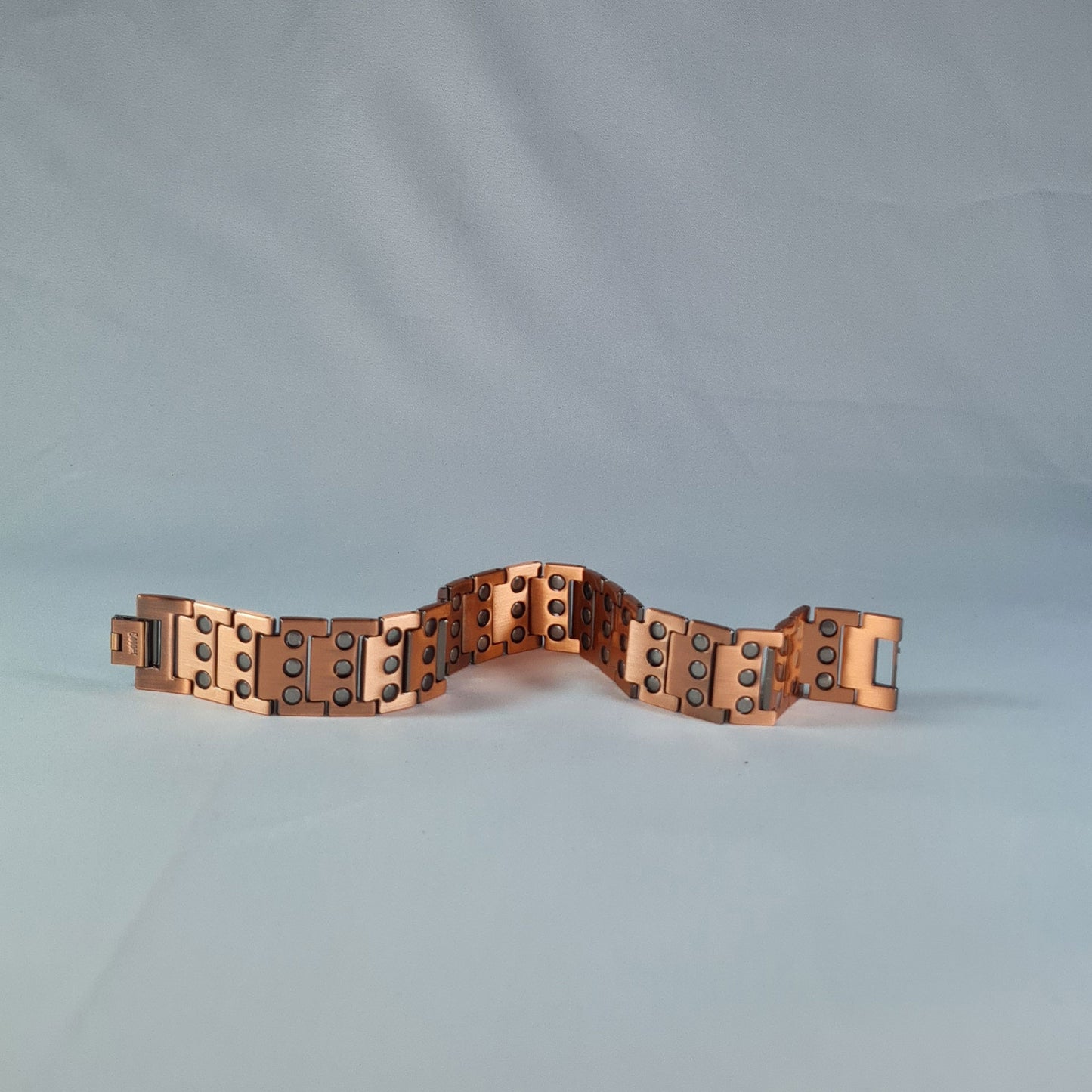 flexi range stud magnetic copper bracelet front back view