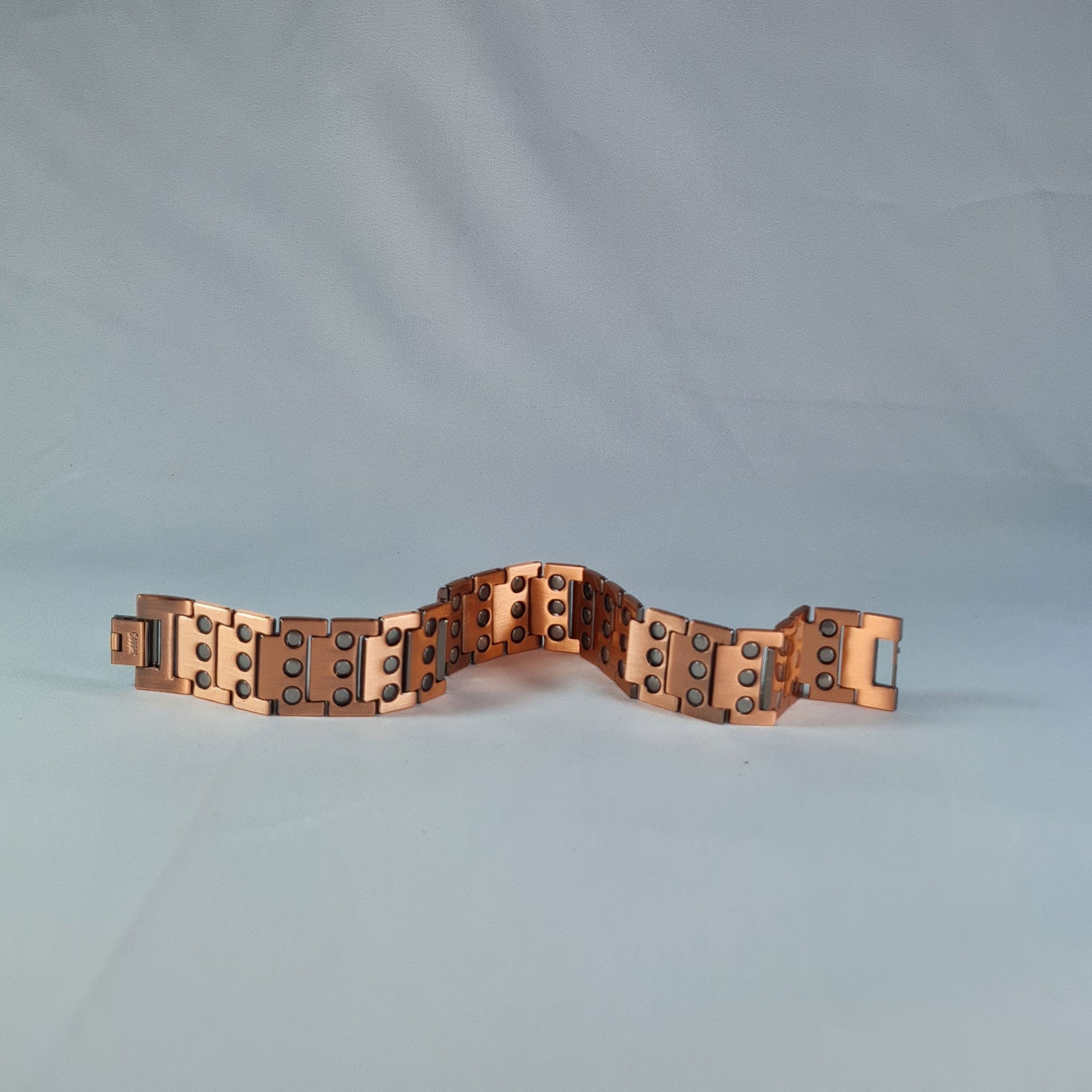 flexi range stud magnetic copper bracelet front back view