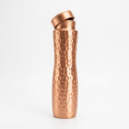 Curve Hammered Pure 1L Copper Water Bottle | Atomic29