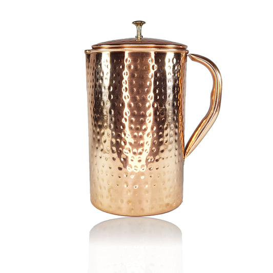 Authentic Premium Quality Pure Copper Jug 2.2L with easy grip handle