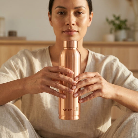 Handcrafted Pure Copper Water Bottle 950ml | CHOICE