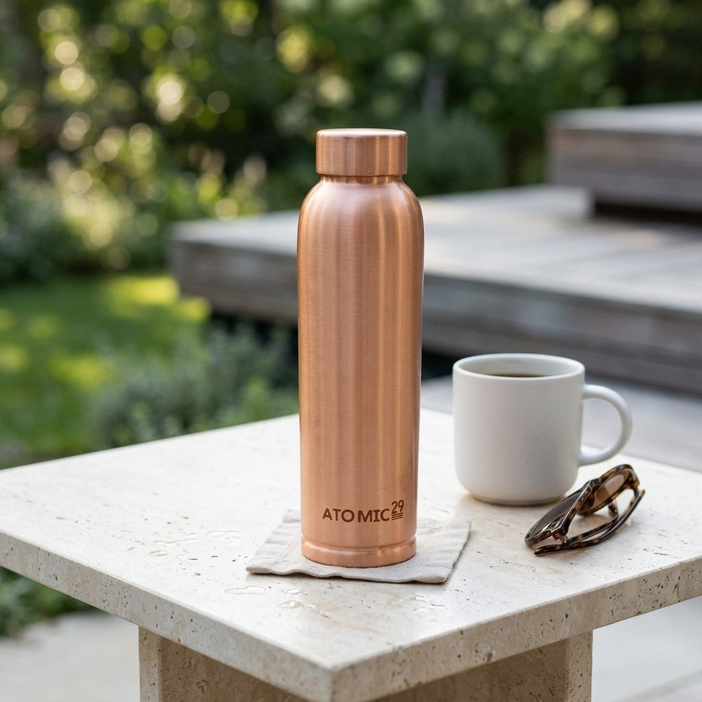 Handcrafted Pure Copper Water Bottle 950ml | CHOICE