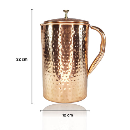 copper jug dimension 2.2L