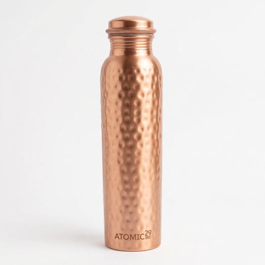 Premium Hammered Pure Copper Water Bottle 950ml | HAMMERED