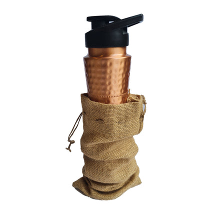COPPER WATER BOTTLE HAMMERED POP TOP DESIGN BY ATOMIC29