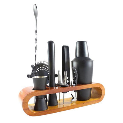 BARTENDER KIT OF 11 PIECES IN MATTE BLACK FINISH BY ATOMIC29