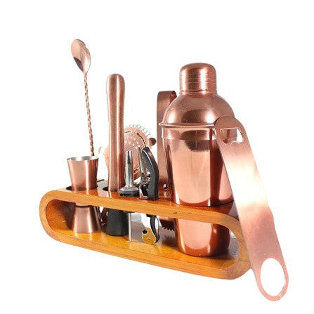 BARTENDER KIT OF 11 PIECES IN ROSE GOLD FINISH BY ATOMIC29