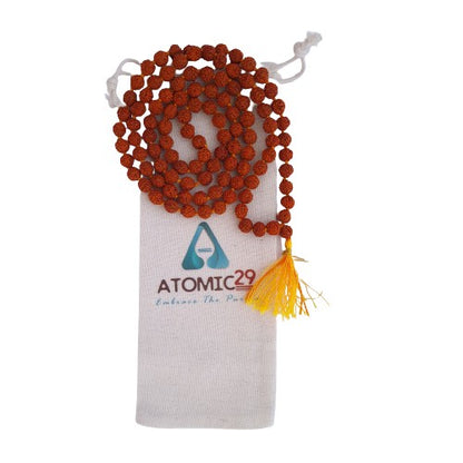 RUDRAKSHA MALA WITH 108 BEADS FOR ROASRY PRAYING NECKLACE