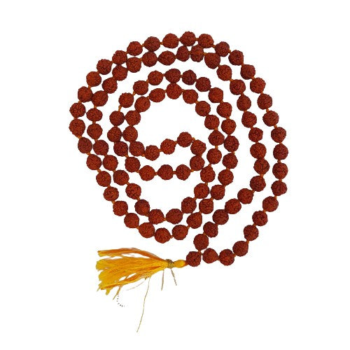 RUDRAKSHA MALA WITH 108 BEADS FOR ROASRY PRAYING NECKLACE