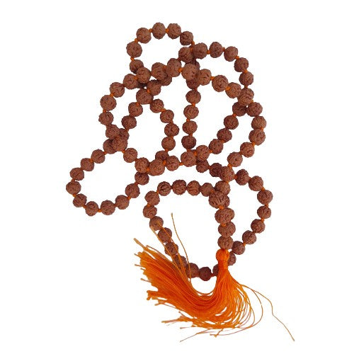 RUDRAKSHA MALA WITH 108 BEADS FOR ROASRY PRAYING NECKLACE