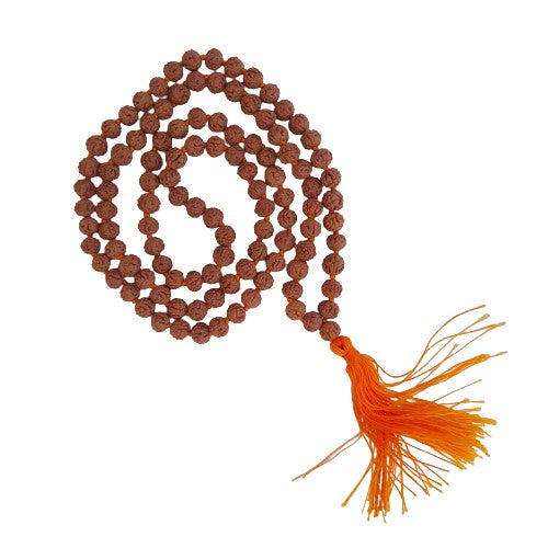 RUDRAKSHA MALA WITH 108 BEADS FOR ROASRY PRAYING NECKLACE